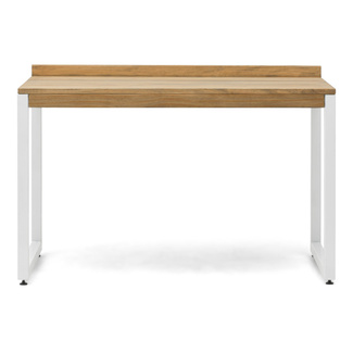 Mesa Despacho Eco-Line Acero Blanco y Madera Pino Envejecido Box Furniture