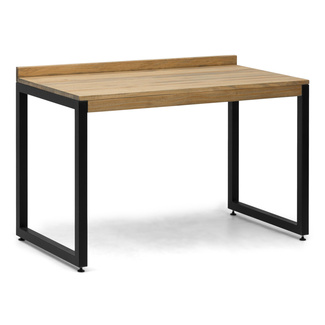 Mesa Despacho Eco-Line Acero Negro y Madera Pino Envejecido Box Furniture