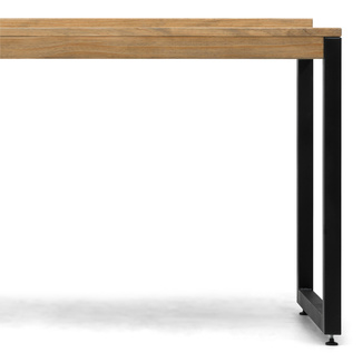 Mesa Despacho Eco-Line Acero Negro y Madera Pino Envejecido Box Furniture