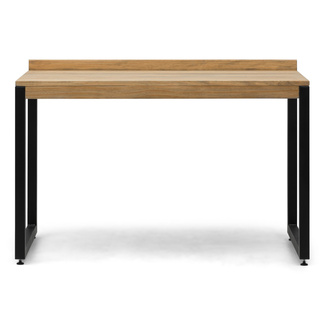 Mesa Despacho Eco-Line Acero Negro y Madera Pino Envejecido Box Furniture