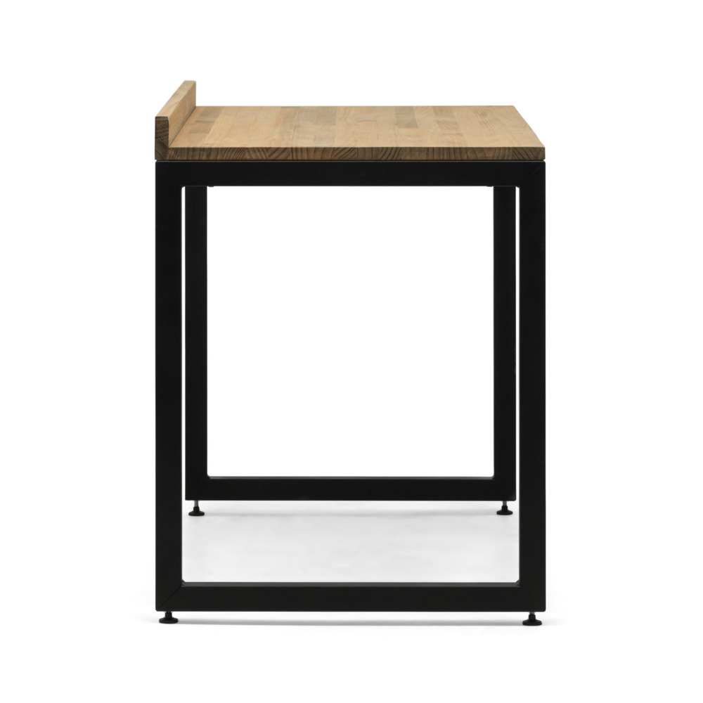 Mesa Despacho Eco-Line Acero Negro y Madera Pino Envejecido Box Furniture