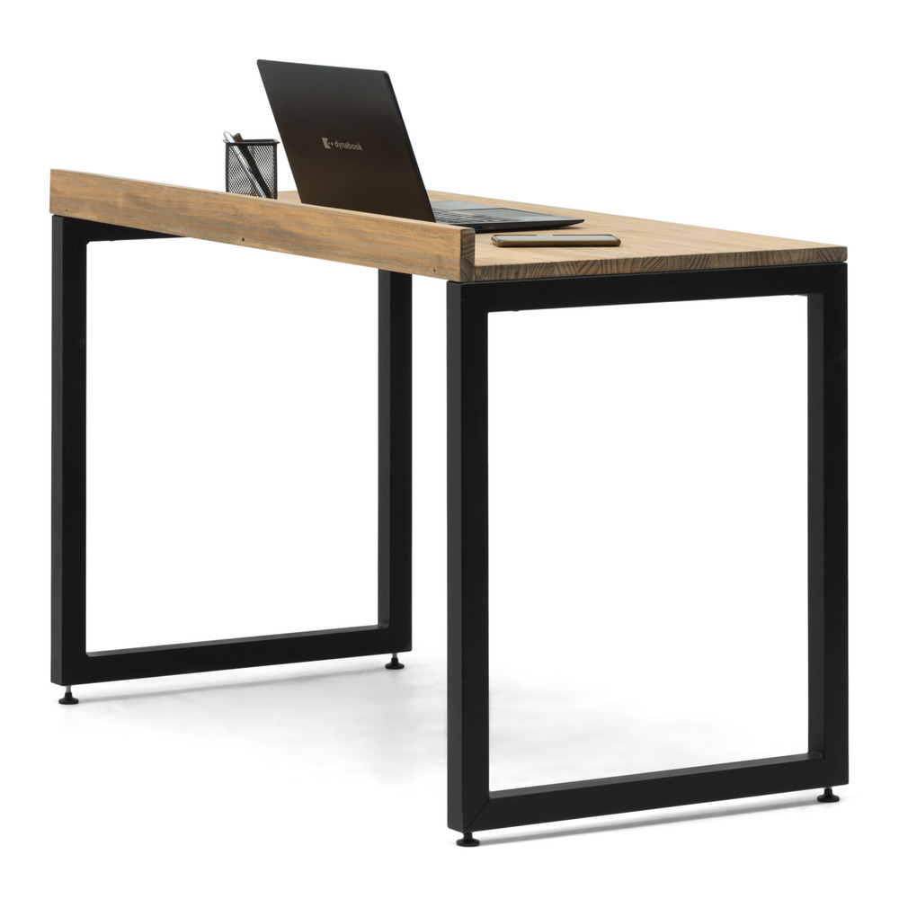 Mesa Despacho Eco-Line Acero Negro y Madera Pino Envejecido Box Furniture