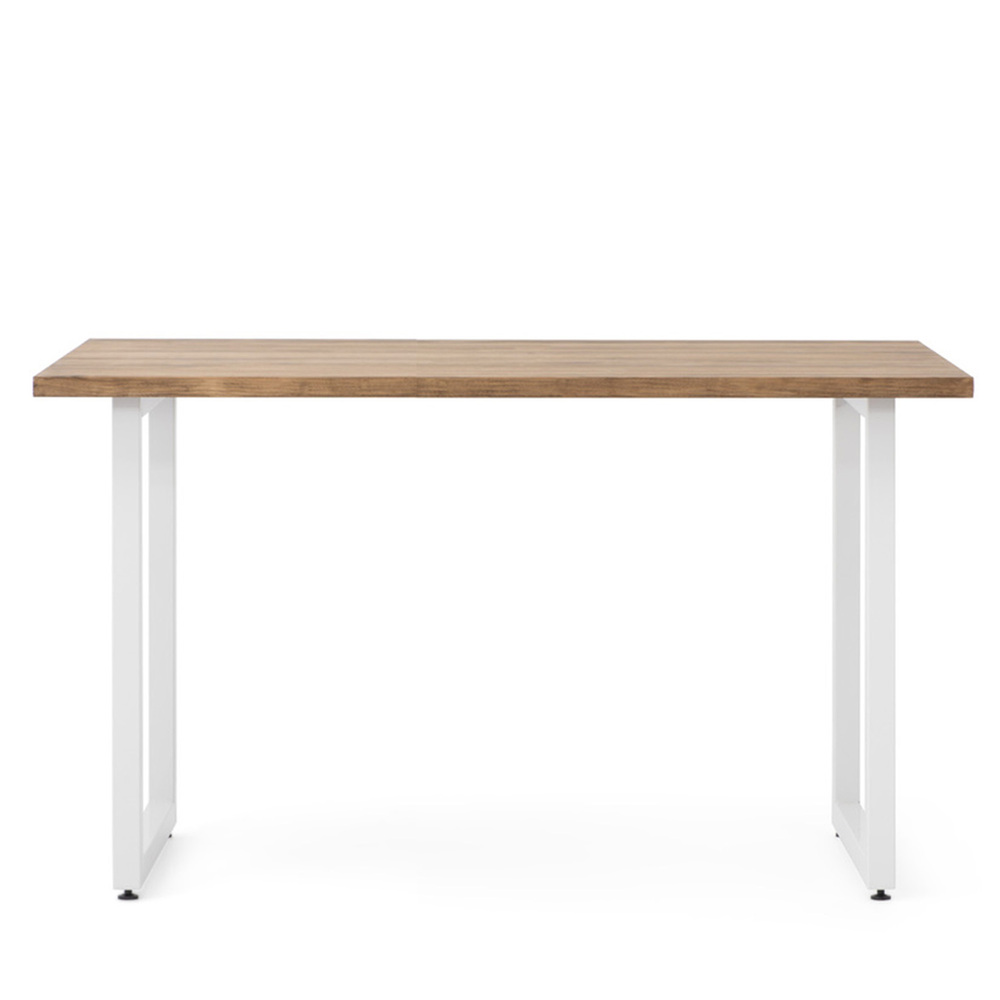 Mesa iCub Strong Blanca 120x80x75cm madera maciza de pino acabado envejecido estilo industrial Box Furniture Outlet