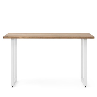 Mesa iCub Strong Blanca 120x80x75cm madera maciza de pino acabado envejecido estilo industrial Box Furniture Outlet