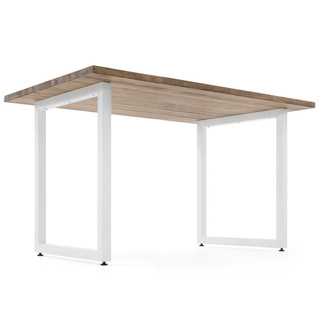 Mesa iCub Strong Blanca 120x80x75cm madera maciza de pino acabado envejecido estilo industrial Box Furniture Outlet