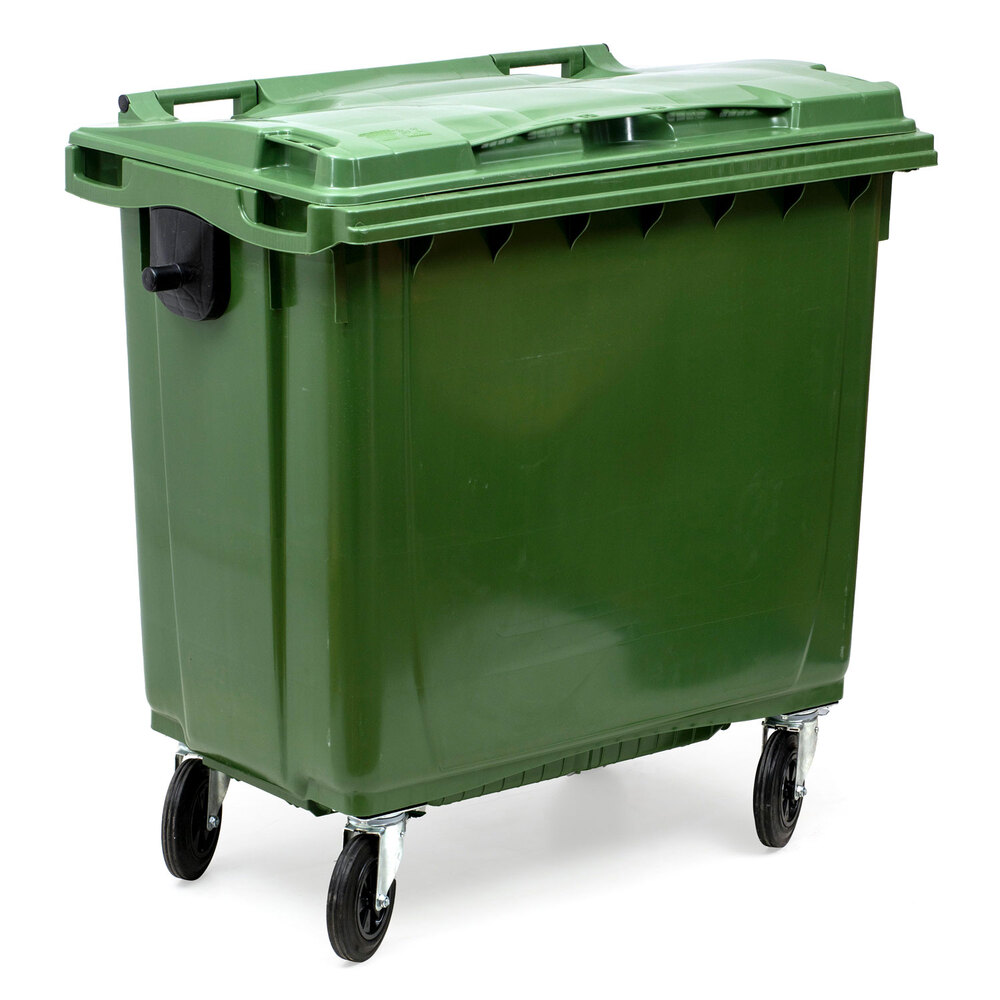 Contenedor Basura 770 litros Carga Trasera 4 Ruedas