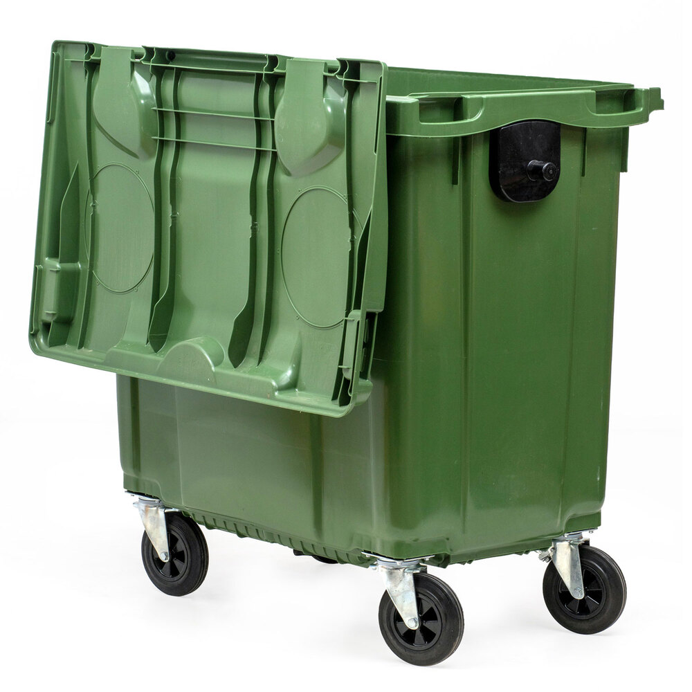 Contenedor Basura 770 litros Carga Trasera 4 Ruedas
