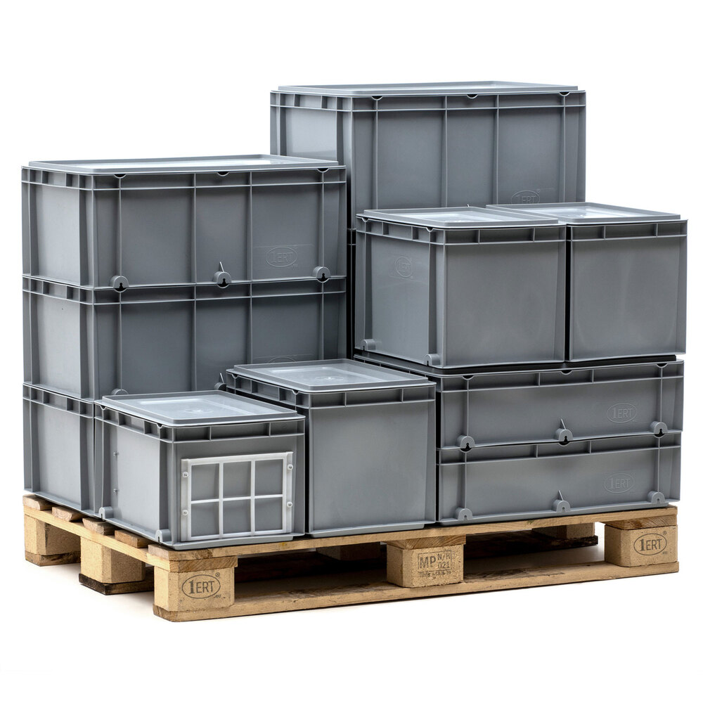 Caja de Plástico Norma Europa Cerrada 30 x 40 x 30 cm 