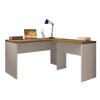 Mesa Oficina Studio 136 y Studio 90 Bilaminado Miel Cacao
