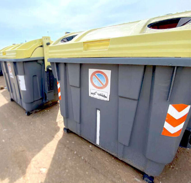 Contenedor Basura Urbano Carga Lateral 2400 litros Reacondicionado 