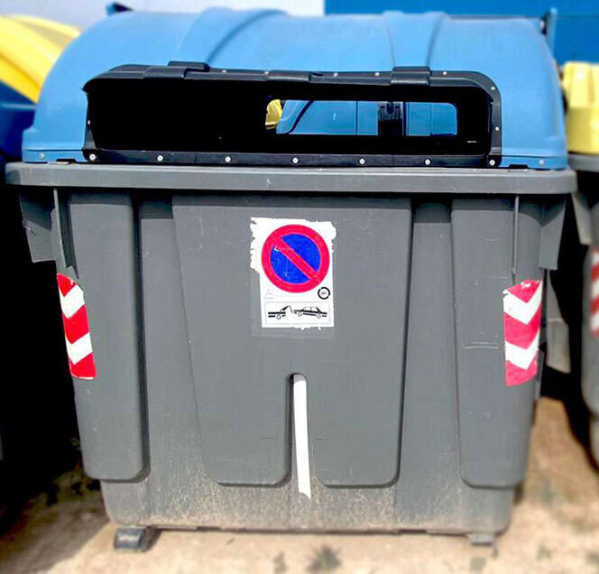 Contenedor Basura Urbano Reacondicionado Carga Lateral 3200 litros   