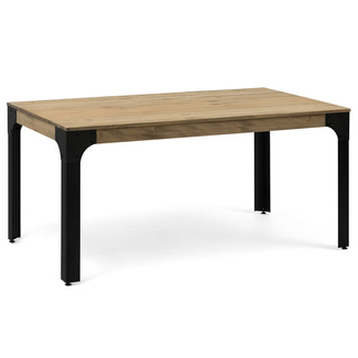 Mesa Boston de Madera Maciza y Acero Estilo Vintage 59,5 x 158 x 75 cm 