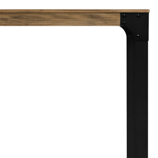 Mesa Boston de Madera Maciza y Acero Estilo Vintage 70 x 118 x 75 cm  