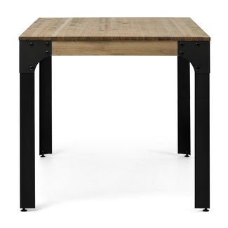 Mesa Boston de Madera Maciza y Acero Estilo Vintage 79,5 x 180 x 75 cm 