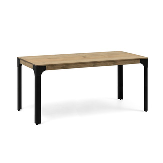 Mesa Boston de Madera Maciza y Acero Estilo Vintage 90 x 238 x 75 cm  