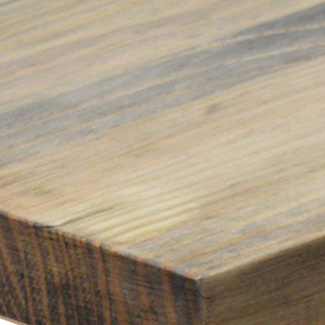Recibidor Design de Madera de Pino Envejecida y Acero Blanco Mate 30 x 78 x 80 cm