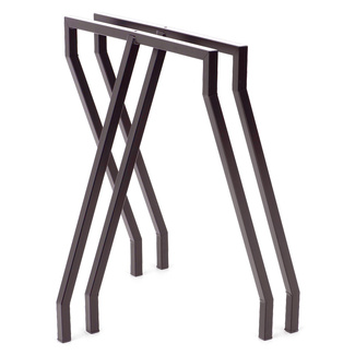 Conjunto Patas Caballete 3 Apoyos de Acero Crudo para Mesa 60 x 72 cm 