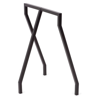 Conjunto Patas Caballete 3 Apoyos de Acero Crudo para Mesa 60 x 72 cm 