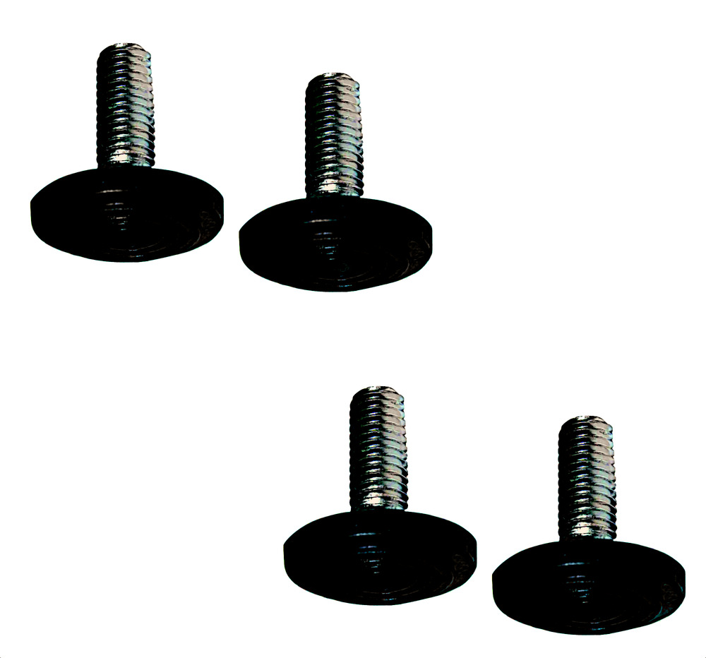 Conjunto Patas X de Acero para Mesa Blanco Mate 60 x 72 cm con Reguladores 