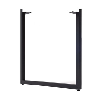 Pata Uley de Acero para Mesas Negro Texturizado 80 x 73 cm