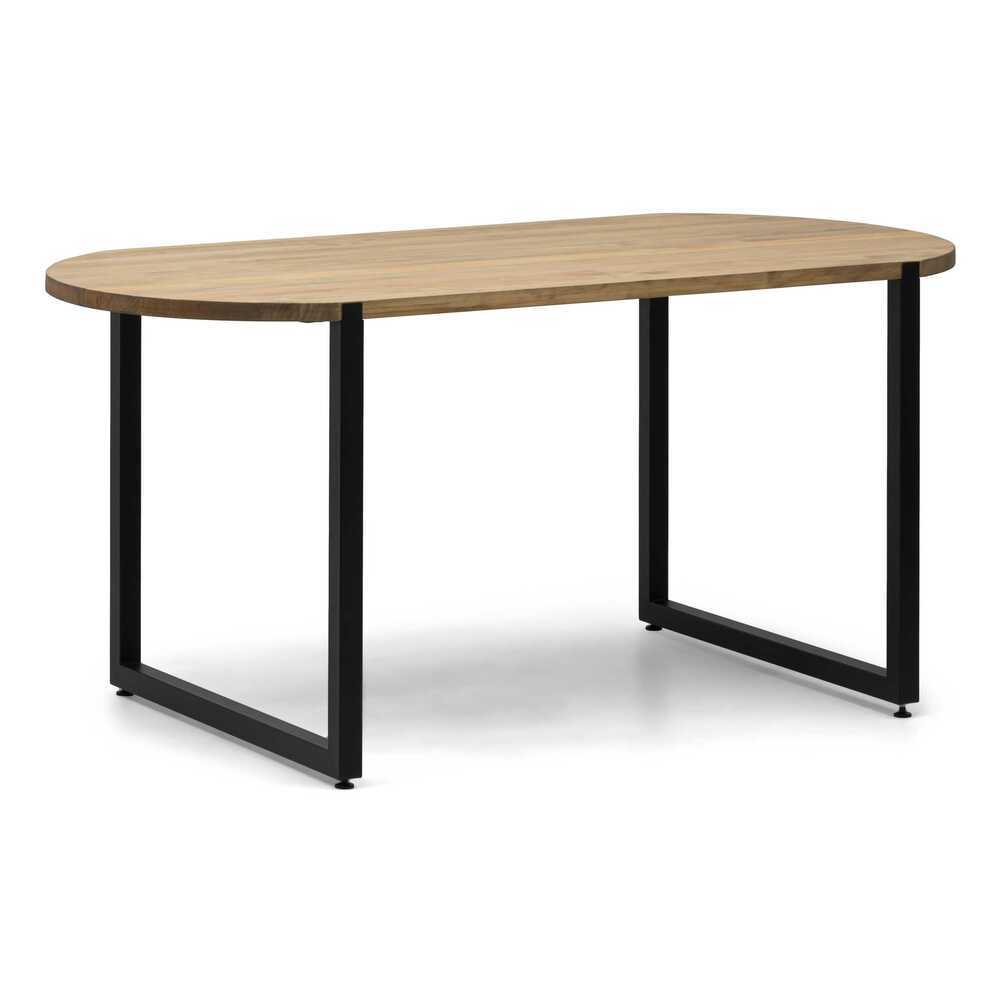 Pata Uley de Acero para Mesas Negro Texturizado 80 x 73 cm
