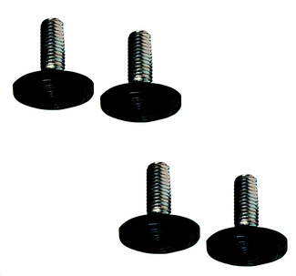 Conjunto Patas Uley de Acero para Mesas 2 uds Blanco Mate 80 x 73 cm 