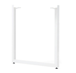 Pata Uley de Acero para Mesas Blanco Mate 80 x 73 cm
