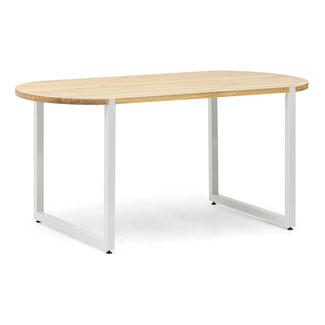 Pata Uley de Acero para Mesas Blanco Mate 80 x 73 cm