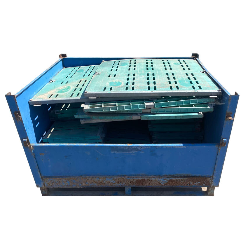 Contenedor de Metal Usado con Puerta 100 x 120 x 59 cm 