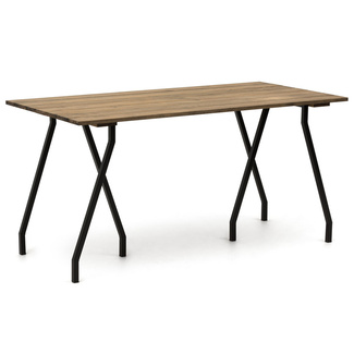 Pack de 2 Caballetes 3 Patas Industriales para Mesa NEGRO 60 x 72 cm 