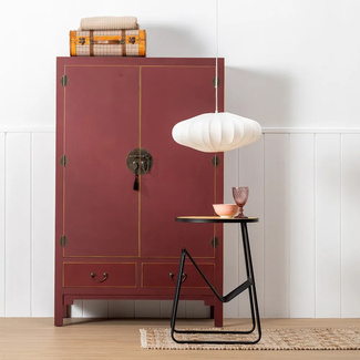 Armario Oriente de Madera 2 Puertas 45 x 100 x 160 cm 
