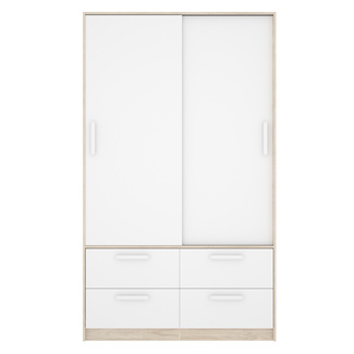Conjunto Dormitorio Juvenil Top Pack 1 Blanco Natural 