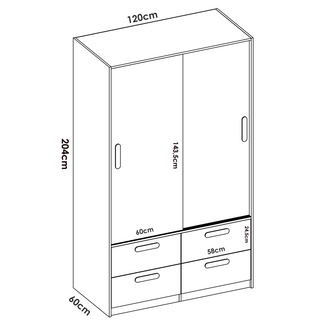 Conjunto Dormitorio Juvenil Top Pack 1 Blanco Natural 