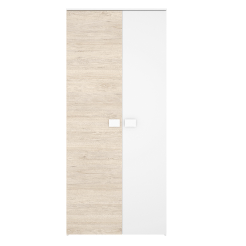 Conjunto Dormitorio Juvenil Top Pack 2 Natural Blanco