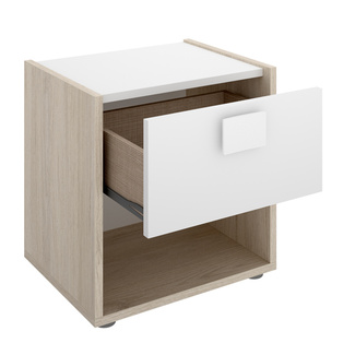 Conjunto Dormitorio Juvenil Top Pack 2 Natural Blanco