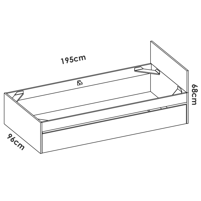 Conjunto Dormitorio Juvenil Top Pack 4 Blanco Natural