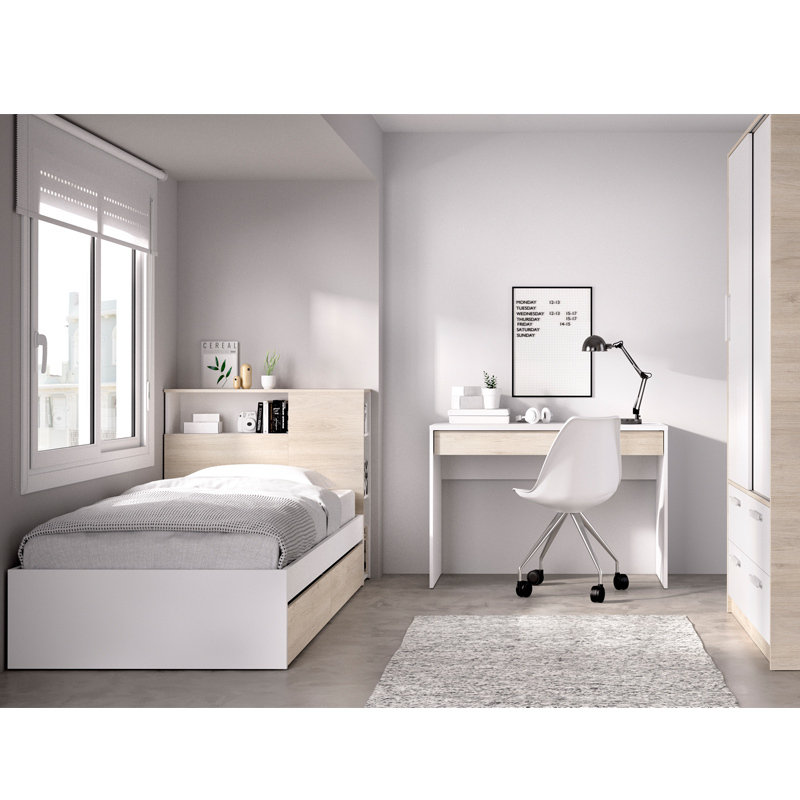 Conjunto Dormitorio Juvenil Ten Pack 6 Blanco Natural