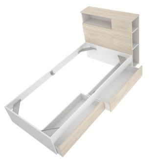 Conjunto Dormitorio Juvenil Ten Pack 6 Blanco Natural