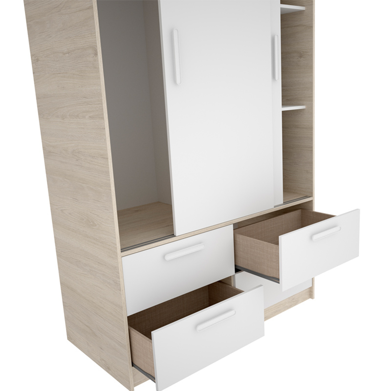 Conjunto Dormitorio Juvenil Ten Pack 6 Blanco Natural