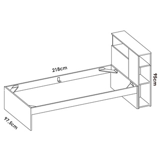 Conjunto Dormitorio Juvenil Ten Pack 6 Blanco Natural