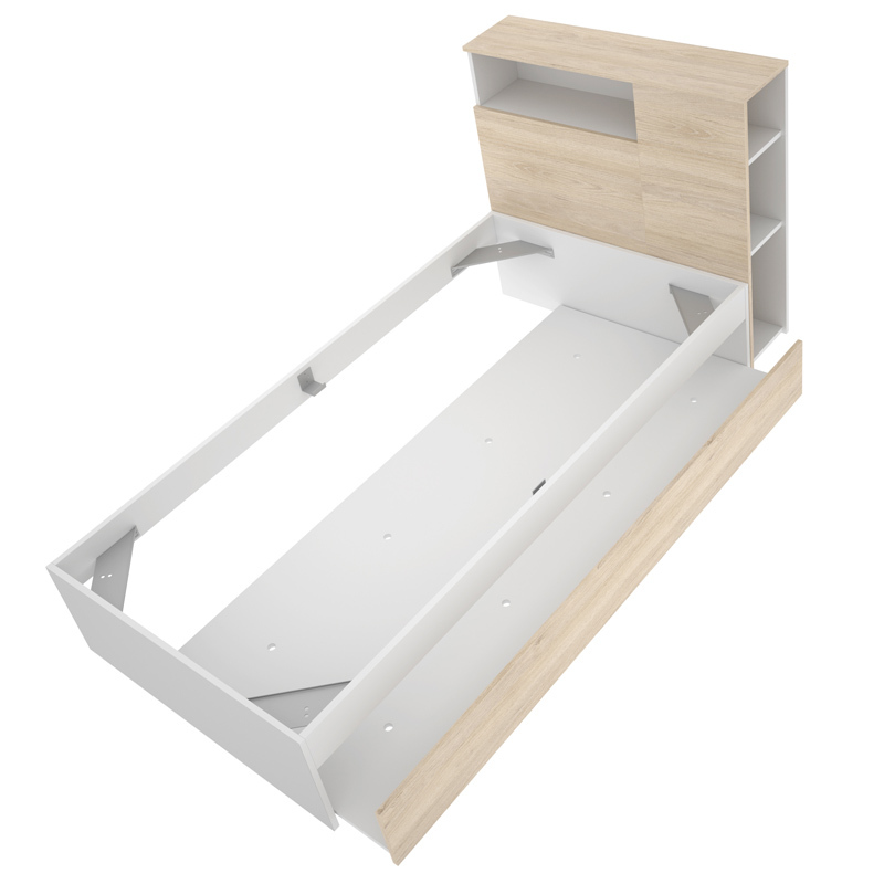 Conjunto Dormitorio Juvenil Ten Pack 7 Blanco Natural 