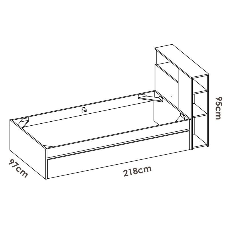 Conjunto Dormitorio Juvenil Ten Pack 7 Blanco Natural 