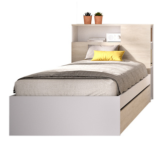 Cabecero con Aro Cama Tem con Arrastre Natural Blanco 
