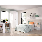 Conjunto Dormitorio Juvenil Lion Pack 1 Alistonado Blanco