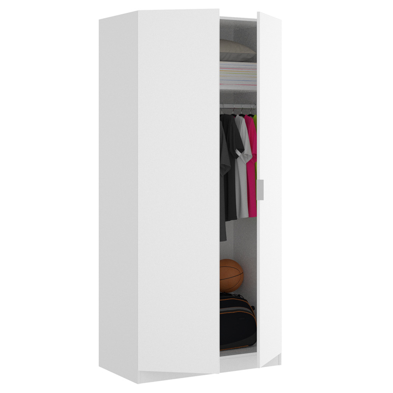 Conjunto Dormitorio Juvenil Lion Pack 1 Alistonado Blanco