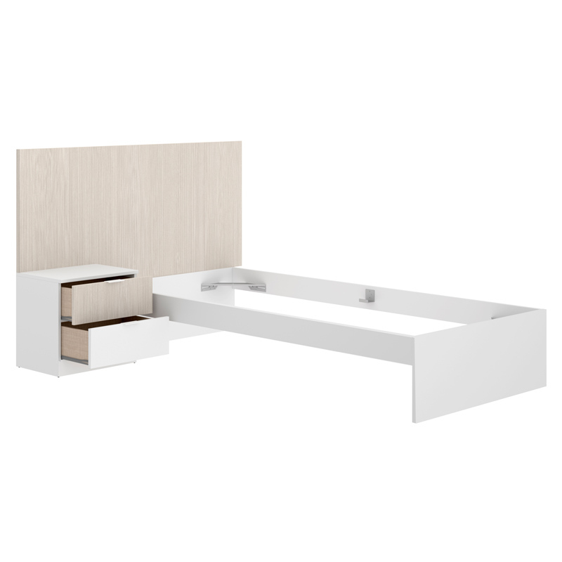 Conjunto Dormitorio Juvenil Lion Pack 2 Alistonado Blanco