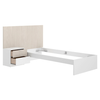 Conjunto Dormitorio Juvenil Lion Pack 2 Alistonado Blanco