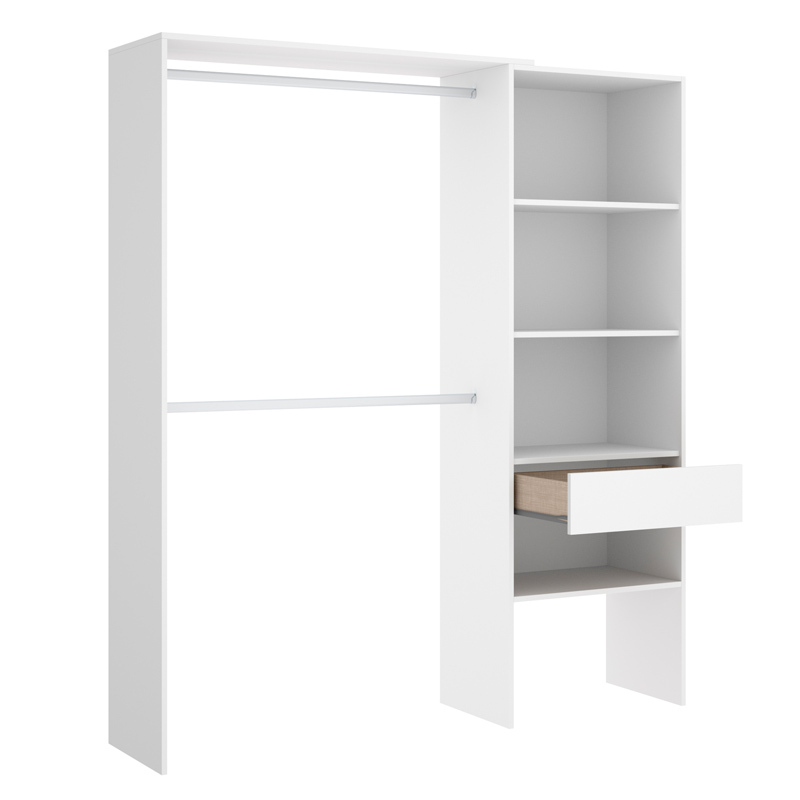 Conjunto Dormitorio Juvenil Lago Pack 9 Blanco 
