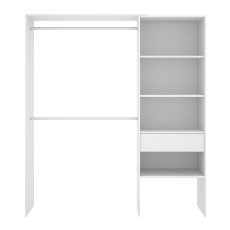 Conjunto Dormitorio Juvenil Lago Pack 9 Blanco 