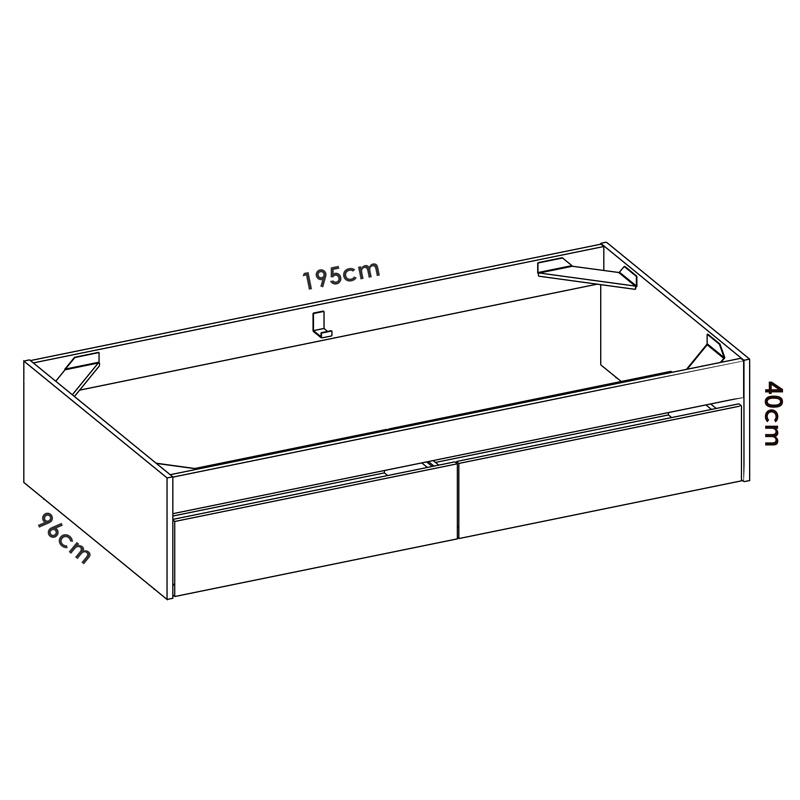 Conjunto Dormitorio Juvenil Lago Pack 9 Blanco 
